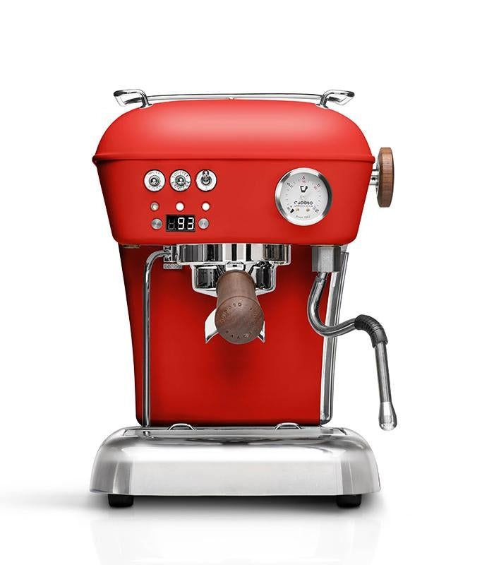 Ascaso Dream PID Espresso Machine – Love Red and Walnut – Open Box