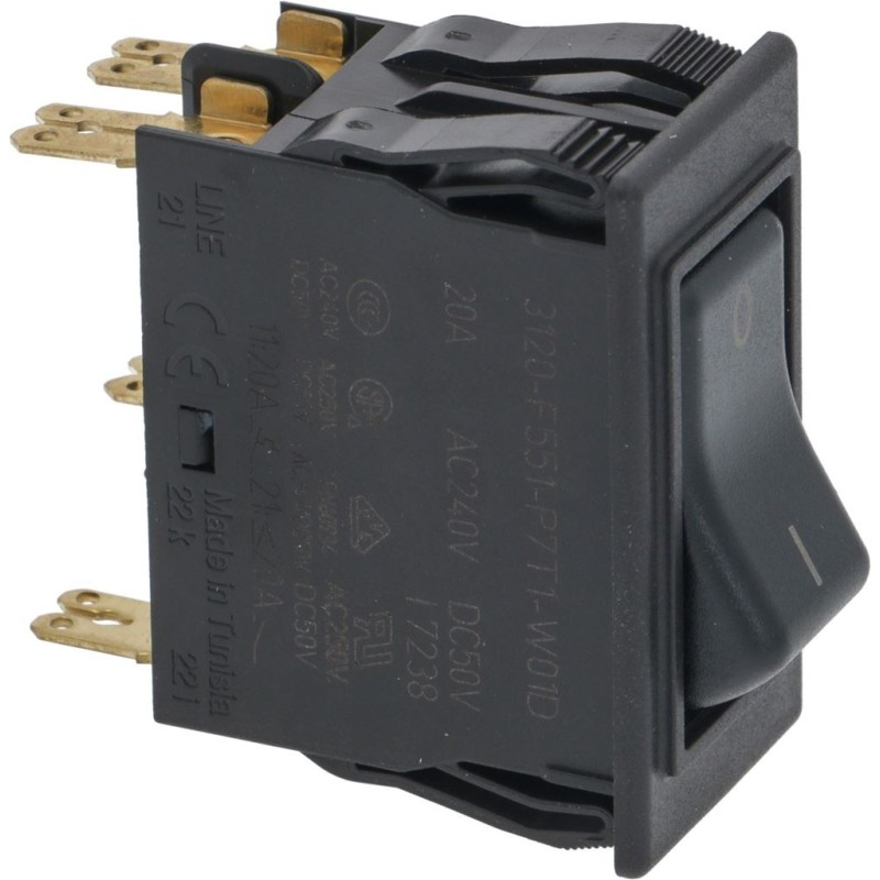 Marzocco Bipolar Switch Black 20a 240v E.2.010