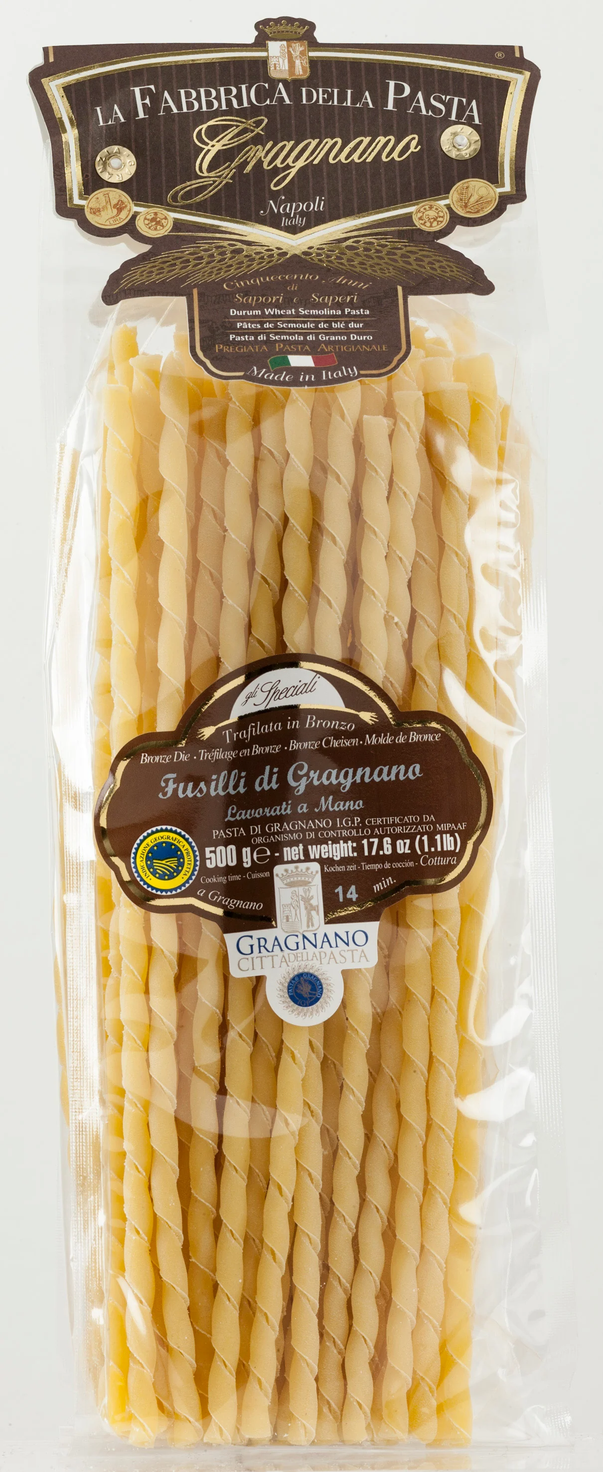 La Fabbrica Della Pasta Di Gragnano - Fusilli Di Gragnano - 17.6 oz