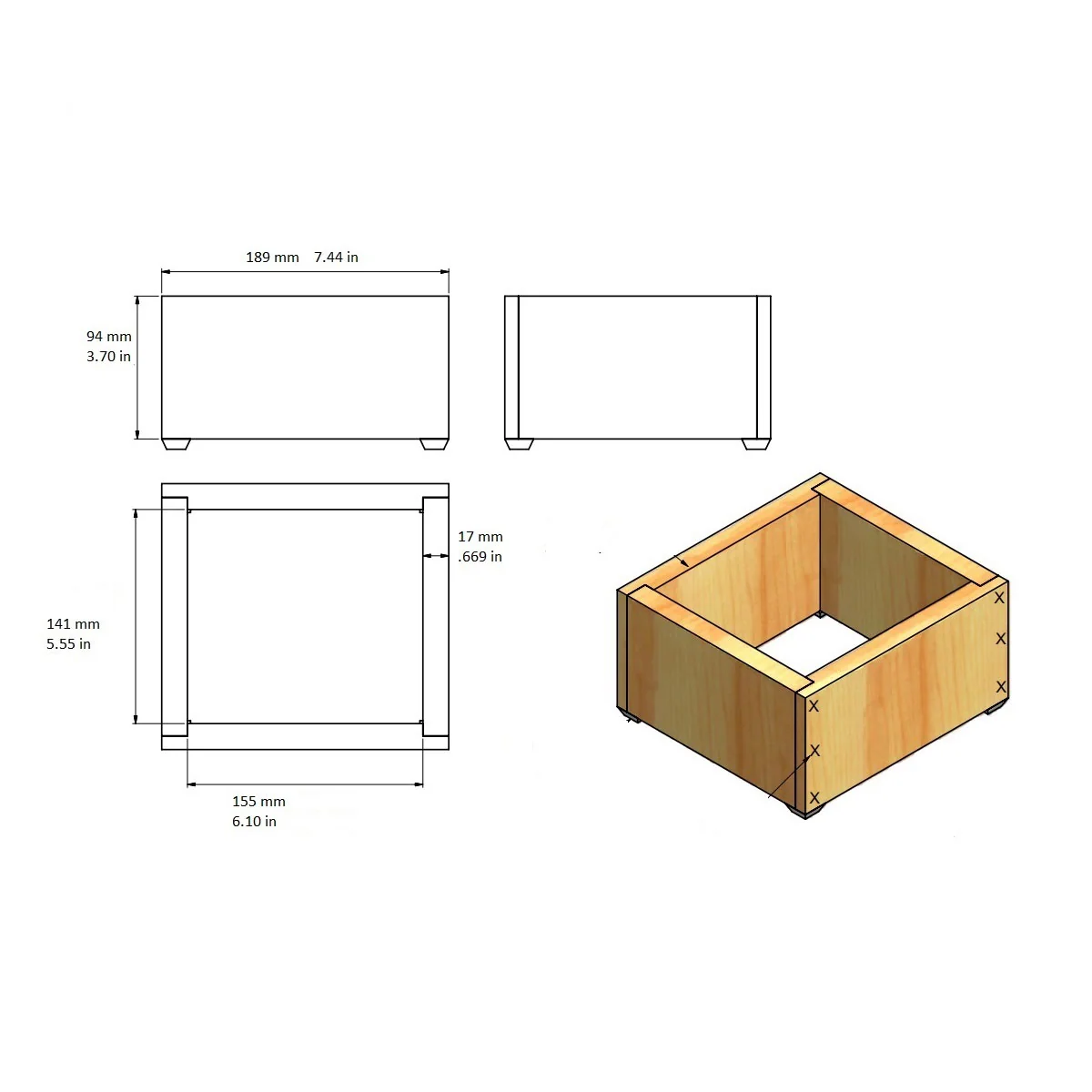 Barista Basics Knockbox Surround – Maplewood