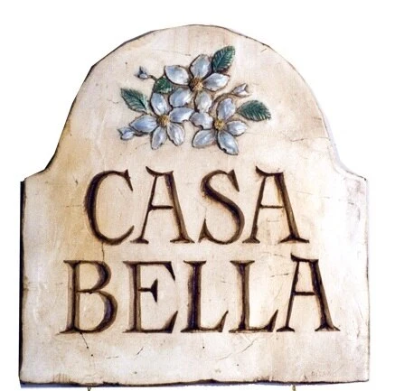 Casa bella blue flowers - Wall Plaque