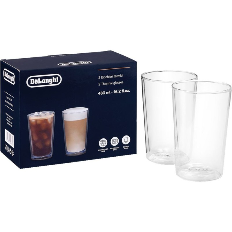 De Longhi Glasses For Cold Drinks X2pcs Dlsc319 As00001404