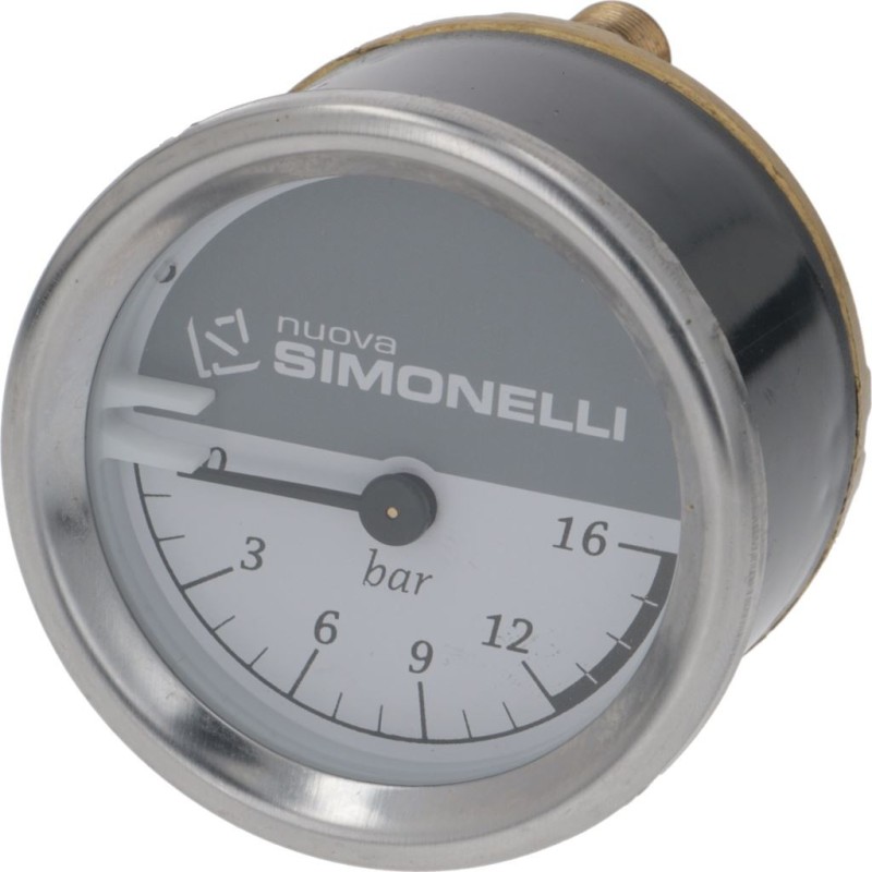 Nuova Simonelli Pump Pressure Gauge 65 Mm 016 Bar 09100009