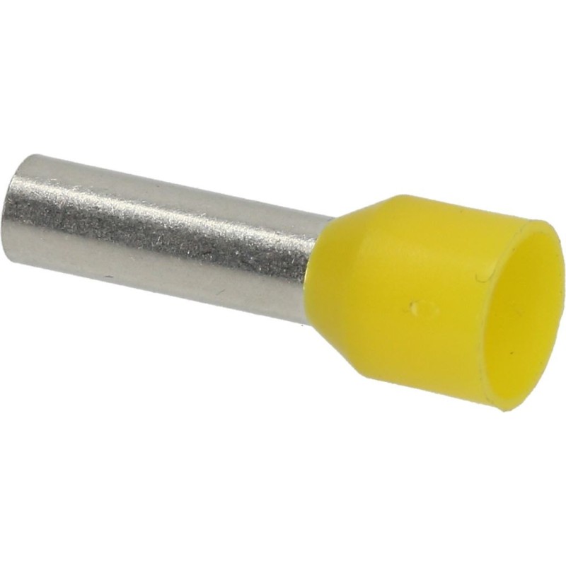 Yellow End Pipe 6x12 Mm 100 Pcs