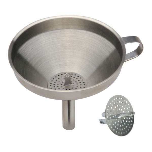5″ S/S Funnel with Detachable Strainer