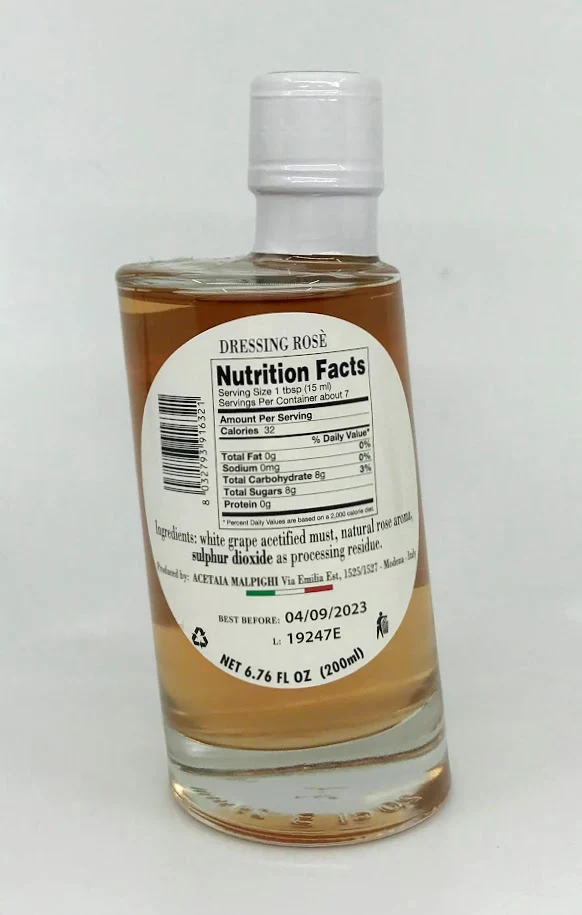 Acetaia Prelibato Rose' Balsamic Condiment 200ml (6.76 fl. oz)