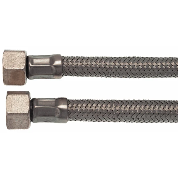 3/8" F X 3/8" F BSP 50 cm Stainless Steel Flex Line Hose