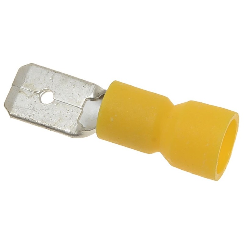 Yellow Male Faston 63x08 Mm 100 Pcs