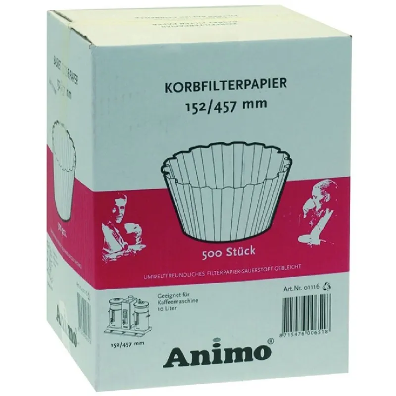 Animo Basket Paper Filter 152457 Mm 500pcs