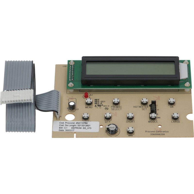 De Longhi Electronic Board Pushbutton Panel 5213212821
