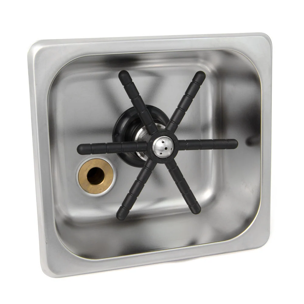 Barista Basics Flush Mount Bar and Cafe Rinser, NSF Approved, 6 x 6 Inch