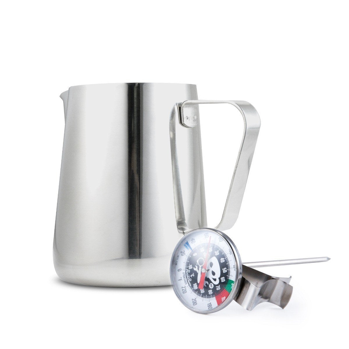 32oz. Espresso Milk Steaming Pitcher & Thermometer Combo