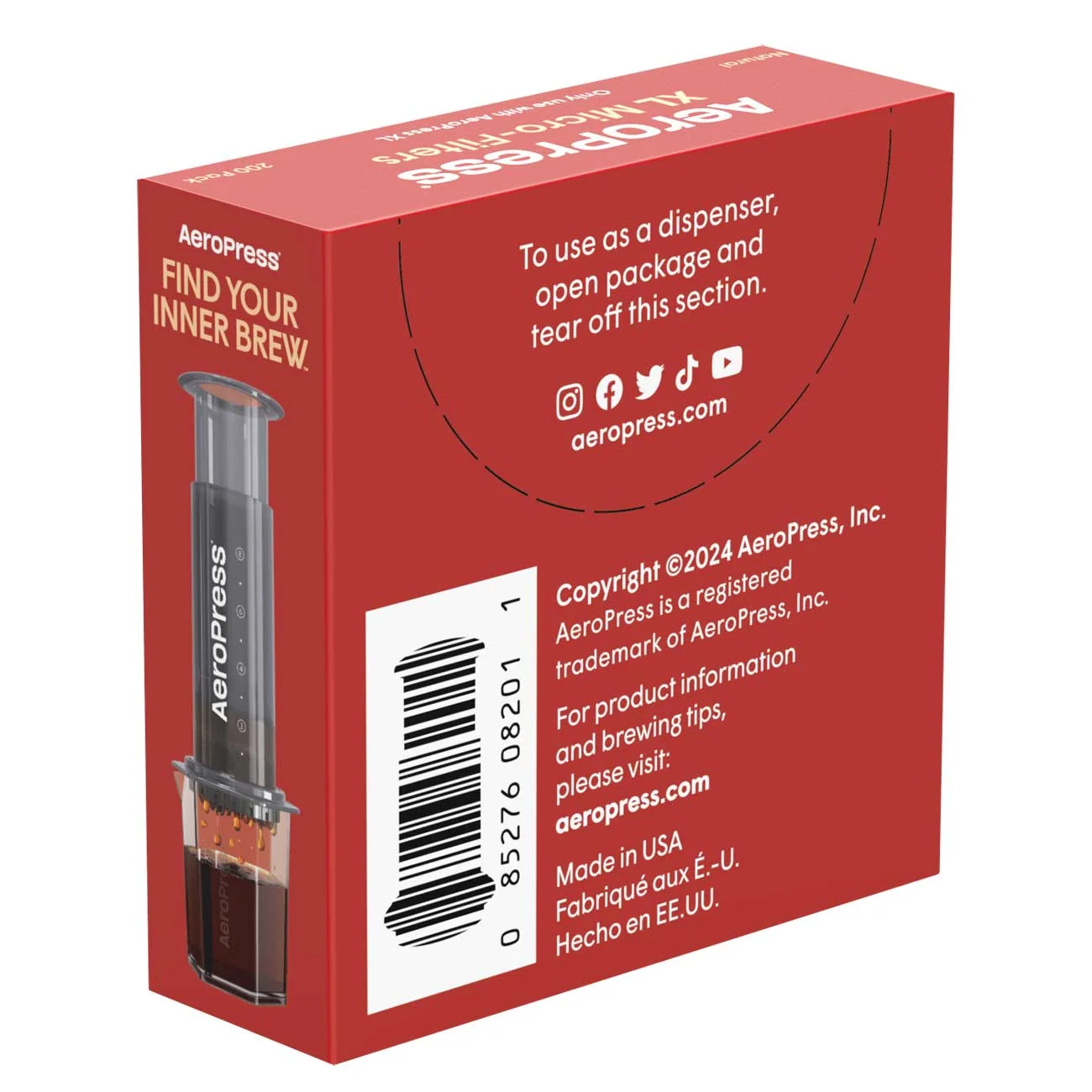 AeroPress XL Natural Paper Micro-Filters (200 ct)