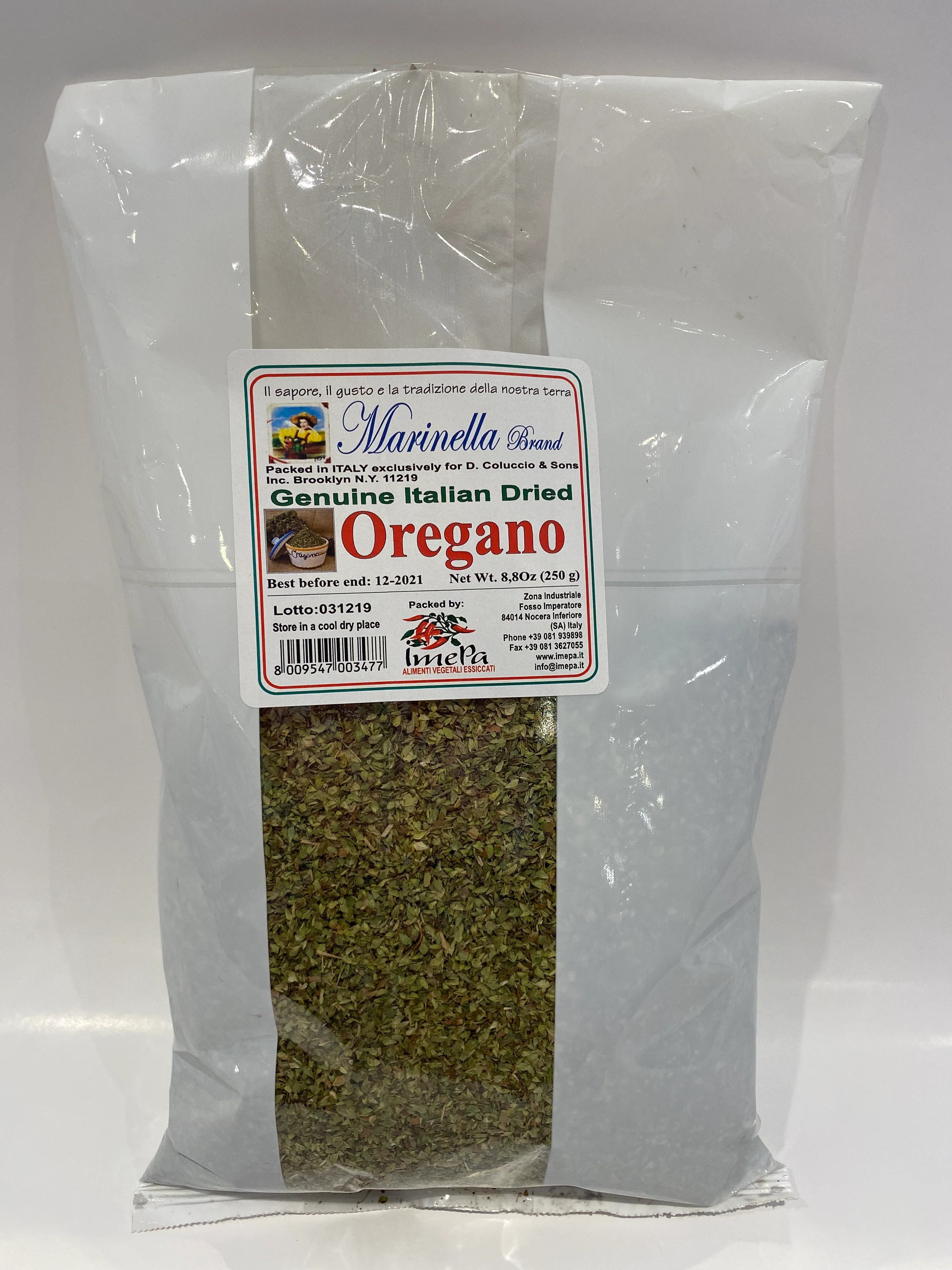 Marinella - Genuine Italian Dried Oregano - 8.8 oz