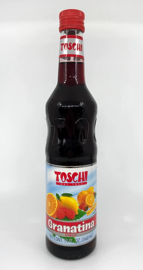 Toschi – Granatina Syrup (In Glass Bottle) – 560ml (19 oz)