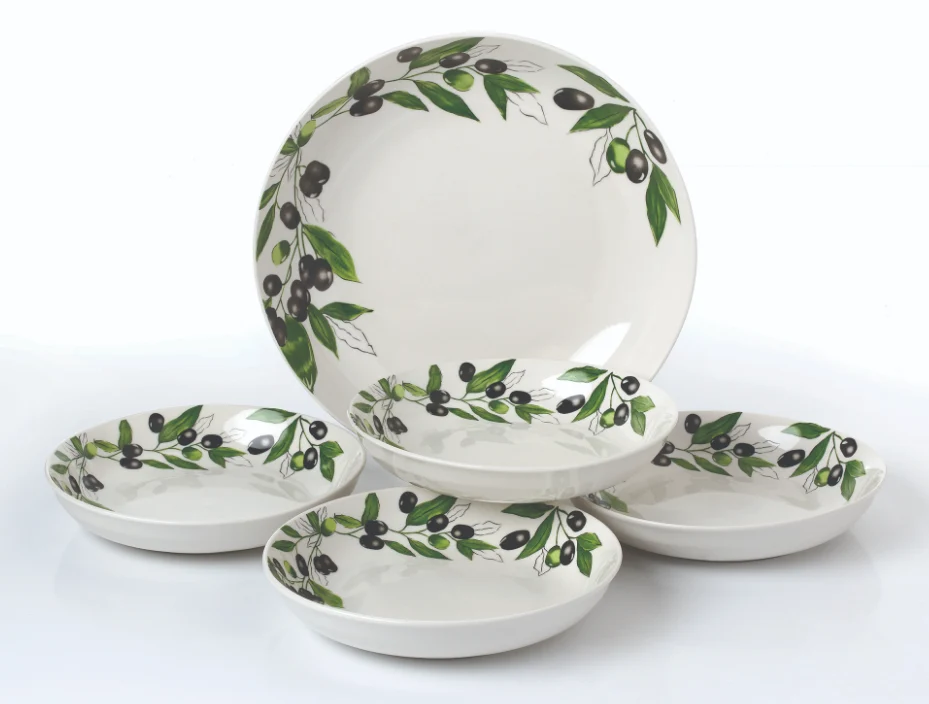 Lorren Home Trends - Olive - 5 PC Pasta Set