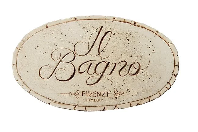 Il Bagno - Wall Plaque (694G)