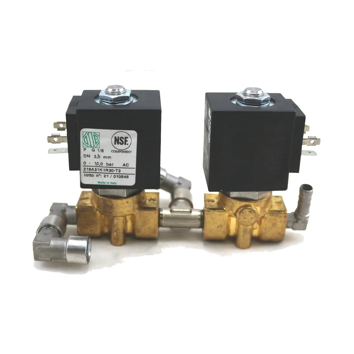 Ascaso Baby T ETL Water Inlet Solenoid Assembly