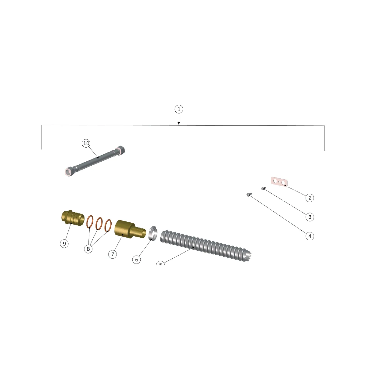 La Marzocco Plumbing Connection Kit for GS3 and Old Linea Mini (ETL)