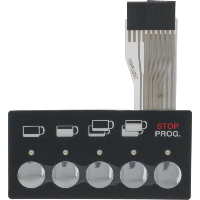 Wega Pushbutton Panel Membrane 5 Buttons