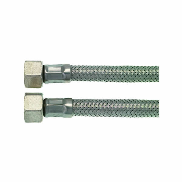 1/4″ F x 1/4″ F BSP 30 cm (11.8″) Stainless Steel Water Supply Hose – FC