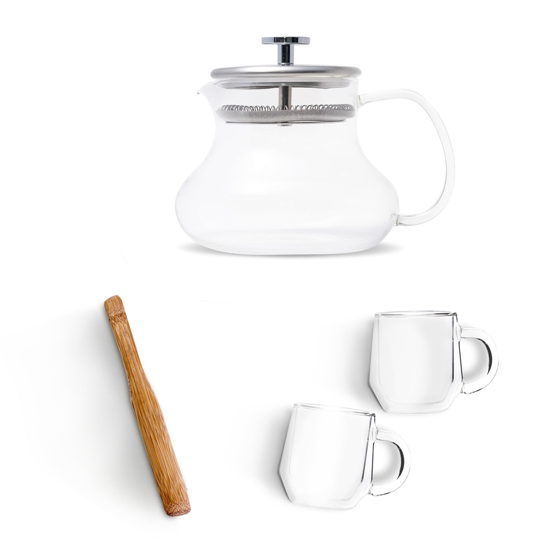 Yama Glass Sitka Tea Press Tea Brewing Set – 12oz