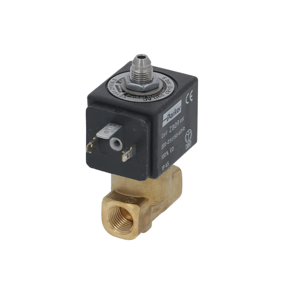 Parker 220V 50/60Hz 9W 1/4" x 1/4" Three-way Solenoid