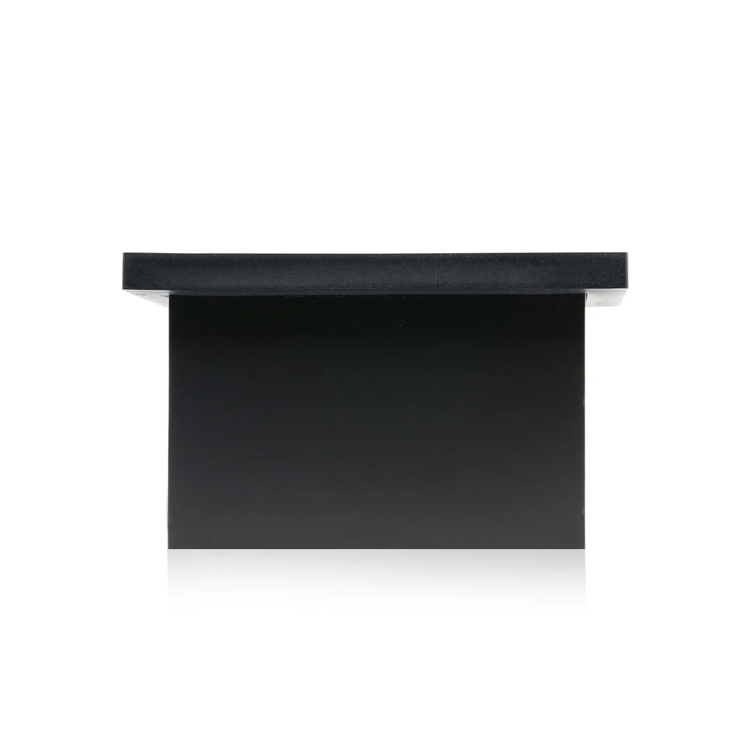 Barista Basics Open Bottom Espresso Knockbox, Black Stainless Steel, 6" x 7" x 4"
