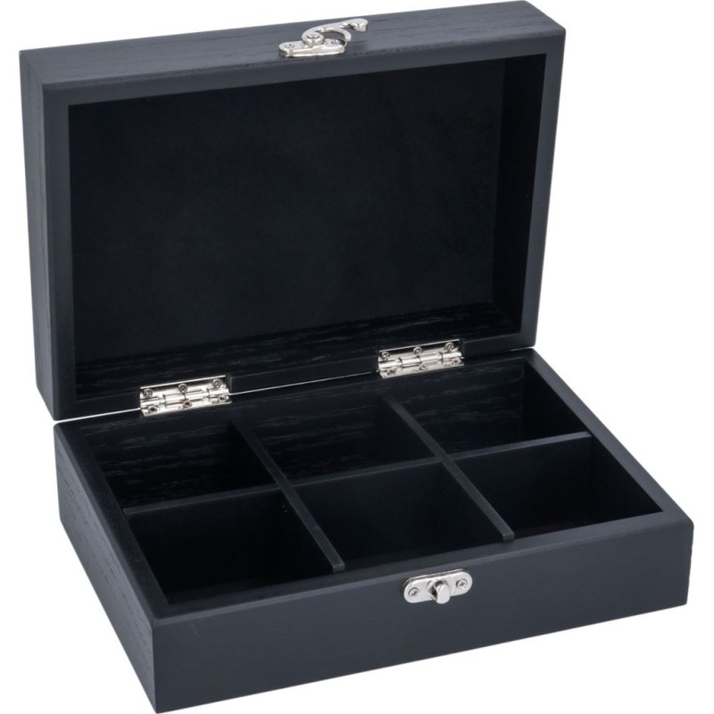 6 Compartment Wooden Tea Box