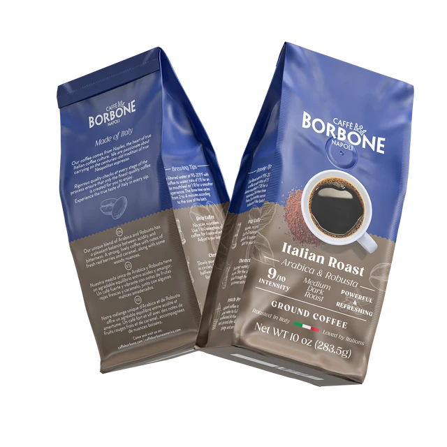Caffe Borbone - Italian Roast - Ground Espresso - 10oz (283.5g)