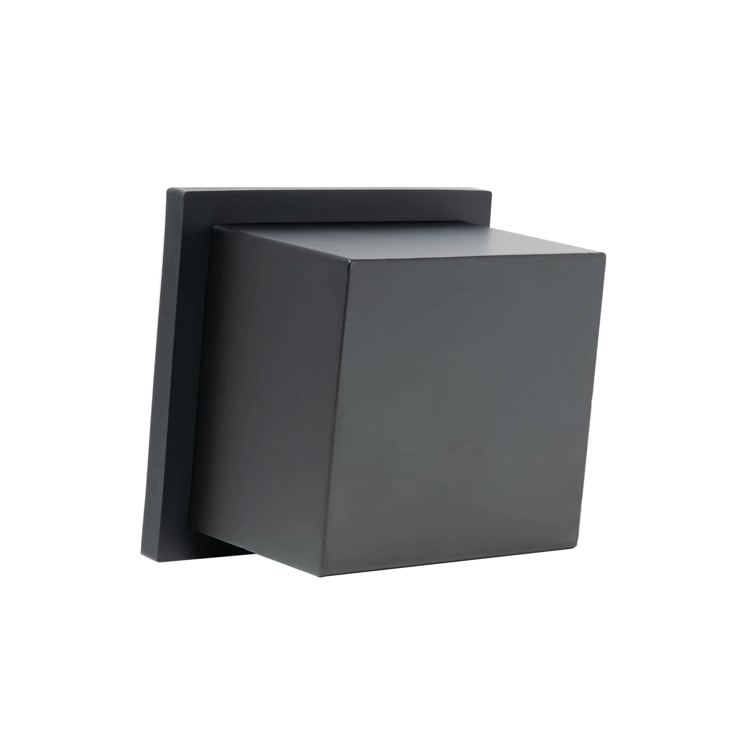 Barista Basics Stainless Steel Knockbox Closed Bottom – Black (6" x 7" x 4")