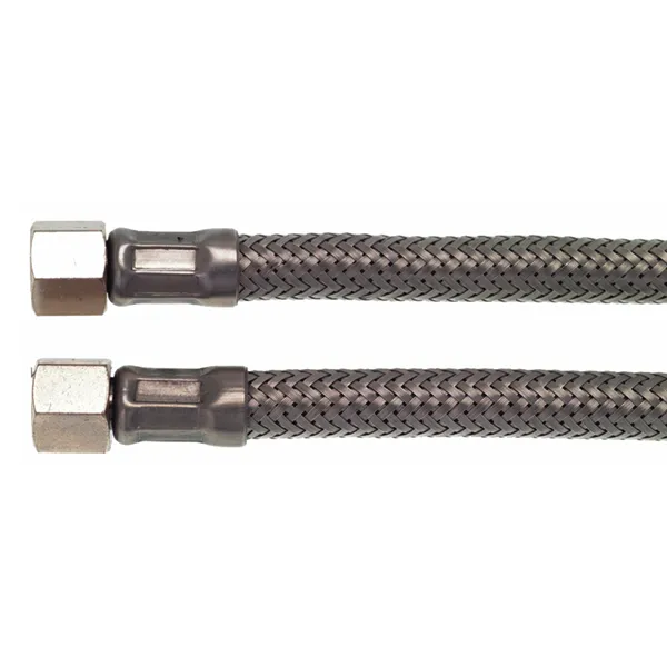 1/8" F x 1/8" F 37 cm Stainless Steel Flex Hose