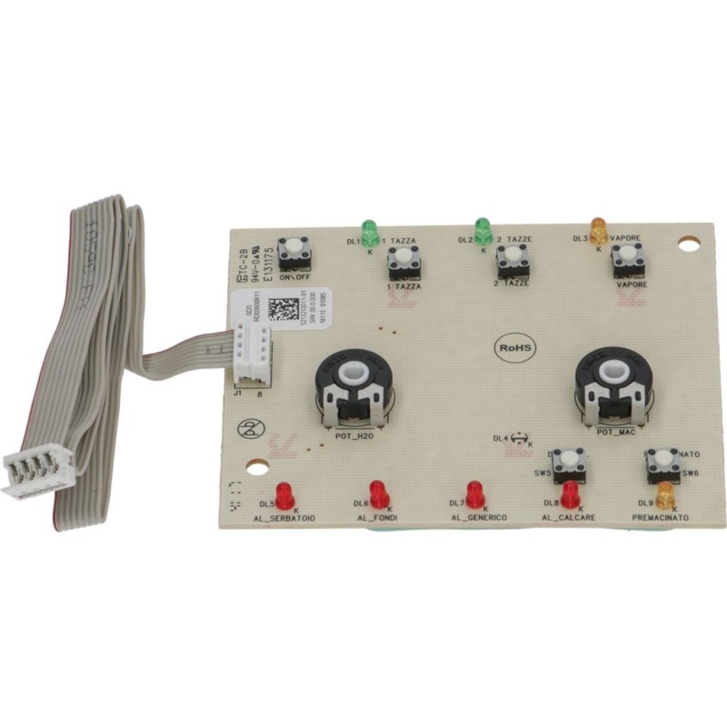 De Longhi Electronic Board Pushbutton Panel De Lo 5213213011