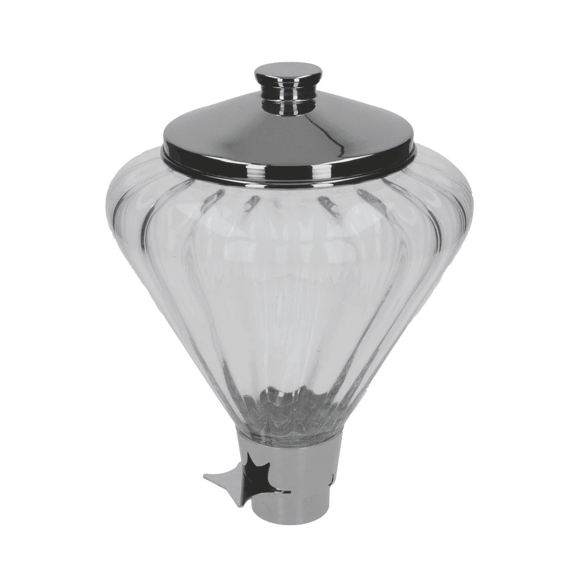 Glass Hopper with Base Mount and Lid for Eureka MDX