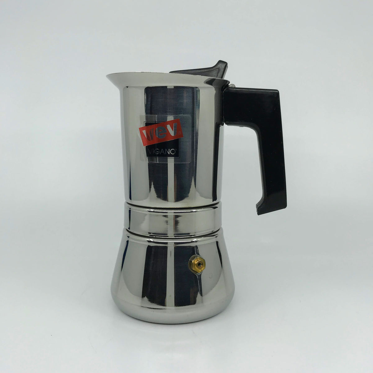 Vespresso – Stainless Steel Stove Top Espresso Pot by Vev Vigano – 3 Cup