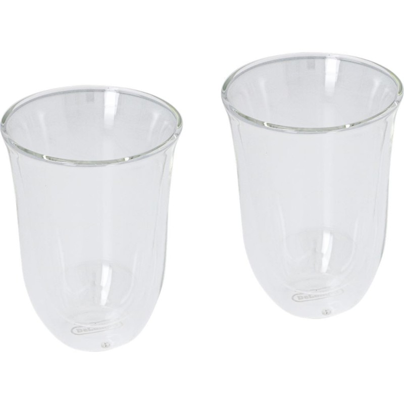 De Longhi Set Of 2 Latte Macchiato Glasses 330 Ml