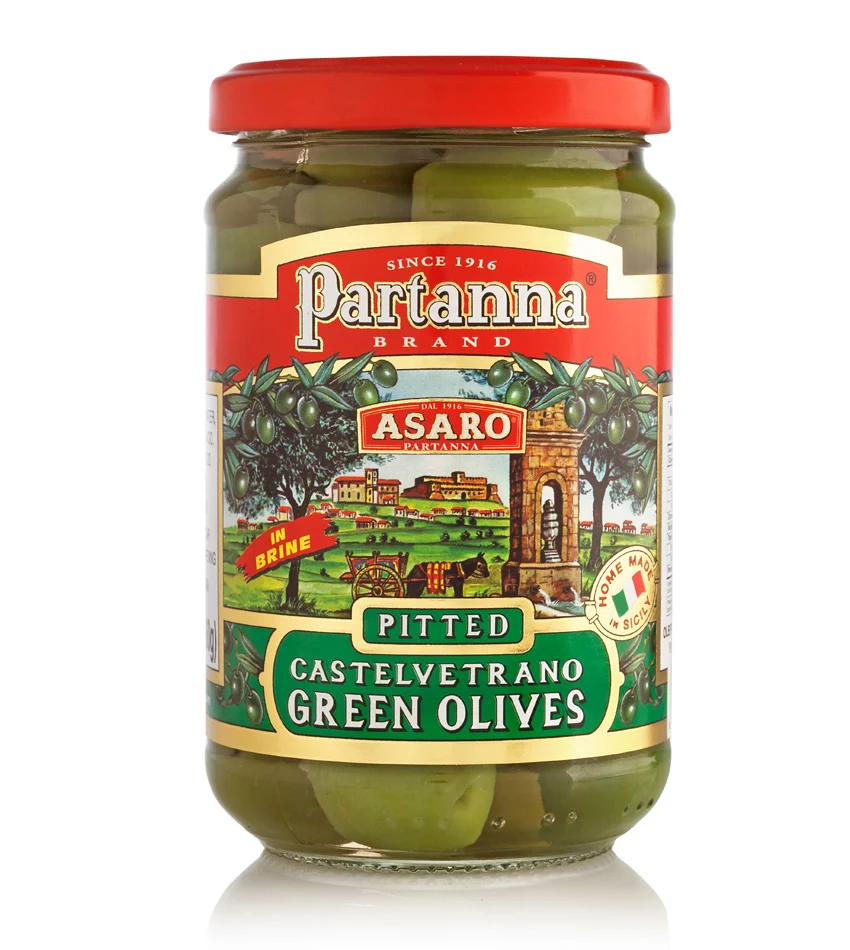 Partanna - Pitted Castelvetrano - Green Olives - 260g ( 9oz)