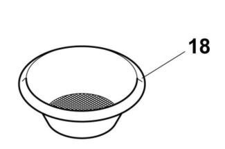 40100001 Rancilio Silvia 1 Cup Filter Basket