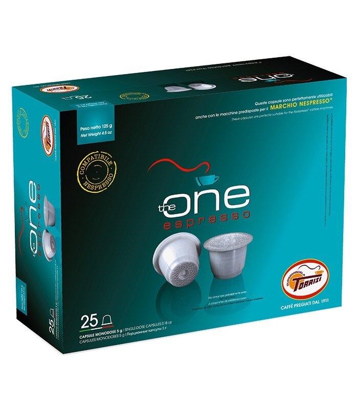 Torrisi Espresso Capsules – Box of 25 – Compatible with Nespresso® Machines