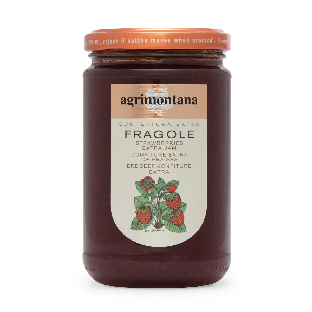 Agrimontana - Confettura Extra Fragole - 350g - (12.3 OZ)