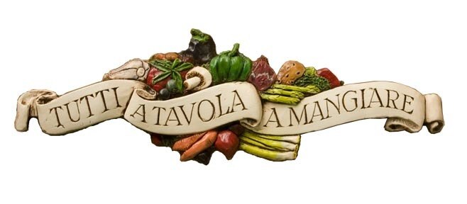 Tutti a Tavola a Mangiare – Everyone to table to eat! – Wall Plaque